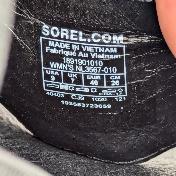 Sorel Kinetic Sandals Women Black White - Picture 6 of 10